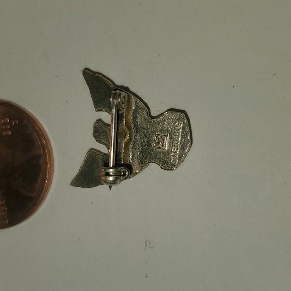 Sterling silver vintage boy scout pin - Picture 2 of 2